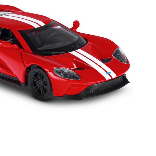 ТМ "Автопанорама" Машинка металлическая 1:40 Ford GT, красный, откр. двери, инерция, в/к 16*7,5*5 см в Джамбо Тойз #2