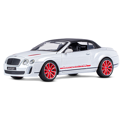 ТМ "Автопанорама" Машинка металлическая 1:24 Bentley Continental Supersports ISR, белый, откр. двери, капот и багажник, свет, звук, свободный ход колес, в/к 24,5*12,5*10,5 см в Джамбо Тойз #2
