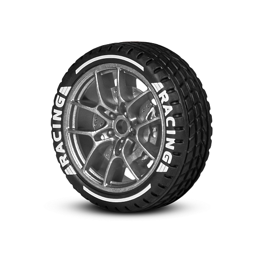 Р/у машинка для дрифта М1:24,2.4GHz,4WD,сменные шины 4шт., конусы 8шт.,свет,с аккум.,цвет серый,в/к 24,5*11,5*19см в Джамбо Тойз #16