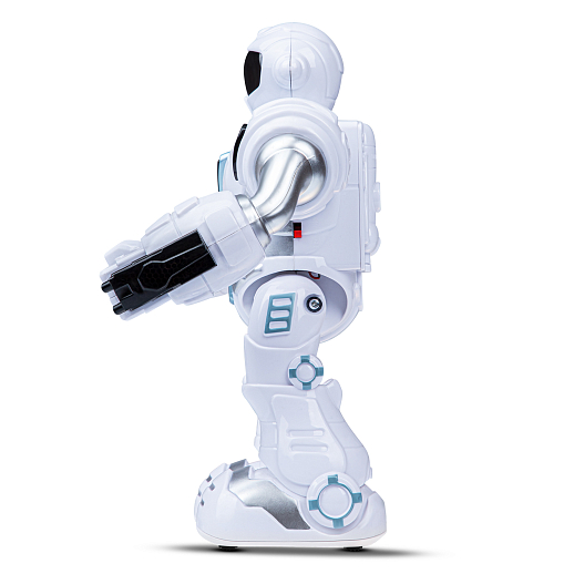 Робот на батарейках, стреляет ракетами, ходит, свет, звук, цвет белый/голубой, в/к 22*19*11,3см в Джамбо Тойз #9