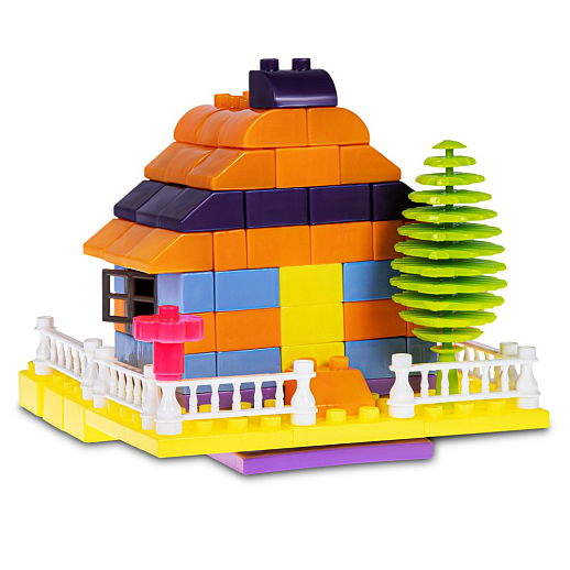 ТМ "Компания Друзей" Набор конструктора, средние детали, 317 деталей, в контейнере 13х12,5х13 см в Джамбо Тойз #27