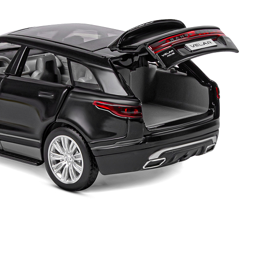 ТМ "Автопанорама" Машинка металлическая 1:32 Range Rover Velar, черный, откр. четыре двери, капот, багажник, свет, звук, инерция, в/к 17,5*12,5*6,5 в Джамбо Тойз #17