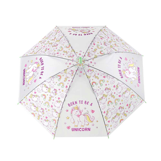 Детский зонт, 82cм, "Единороги", в комплекте свисток,  ПВХ в Джамбо Тойз #4