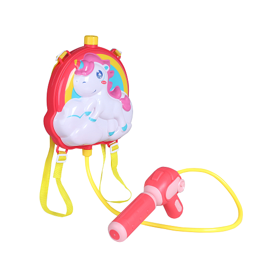 Водяной пистолет-рюкзак, "Единорожка" белый/розовый, 33*40,5*8 в/п в Джамбо Тойз #5