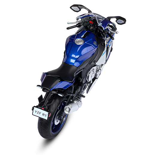 ТМ "Автопанорама" Мотоцикл металлический 1:12 YAMAHA YZF-R1, синий, свободный ход колес, в/к 7,1 х 11,7 х 20 см в Джамбо Тойз #9