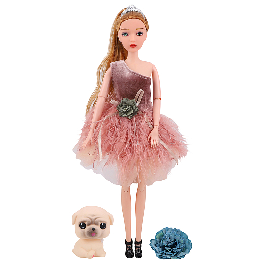 Кукла "Принцесса"с шарнирными руками и ногами, в комплекте домашний питомец, аксессуары, в/к 34,5х6,6х34,5 см в Джамбо Тойз #4
