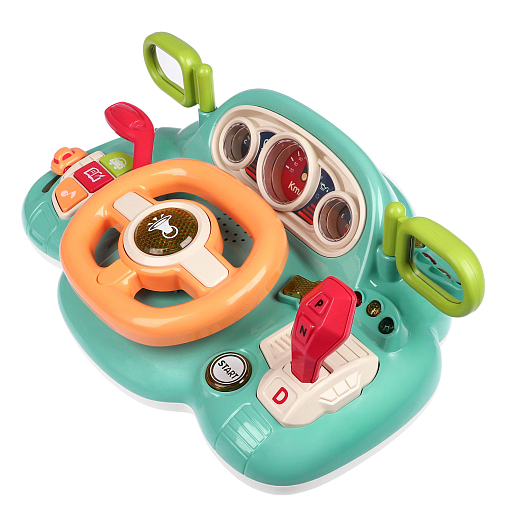 ТМ "Smart Baby" Руль музыкальный, Шаинский, свет, звук, с фарами, цвет зеленый в/к 24,6х15,1х24,4 см в Джамбо Тойз #4