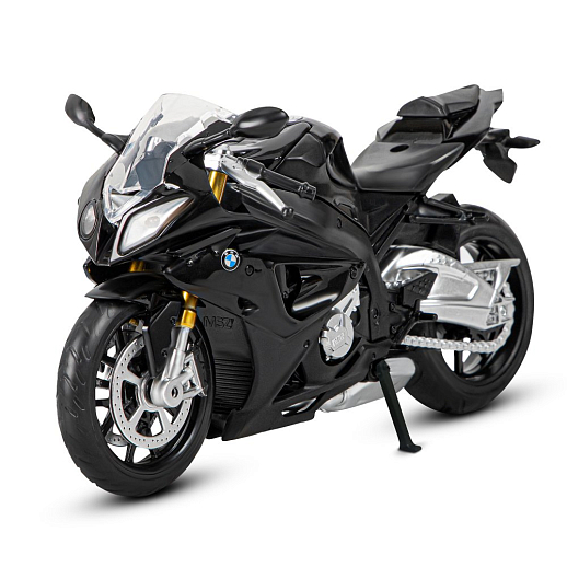 ТМ "Автопанорама" Мотоцикл металл. 1:12 BMW S1000R, черный, свободный ход колес, в/к 7,1*11,7*20,6 см в Джамбо Тойз #9