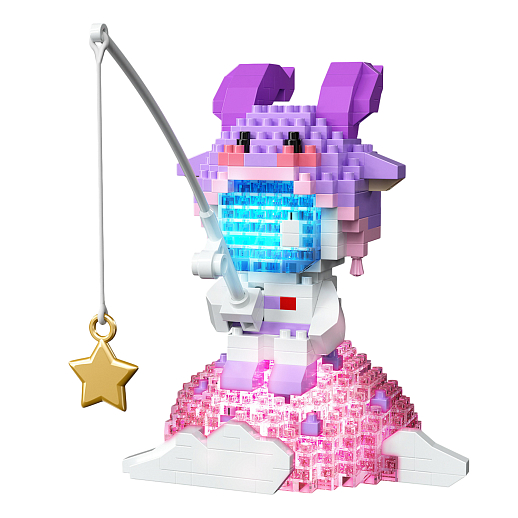 Конструктор "Козерог" 508 дет., с удочкой, светом, розовый,  в/п в Джамбо Тойз #2