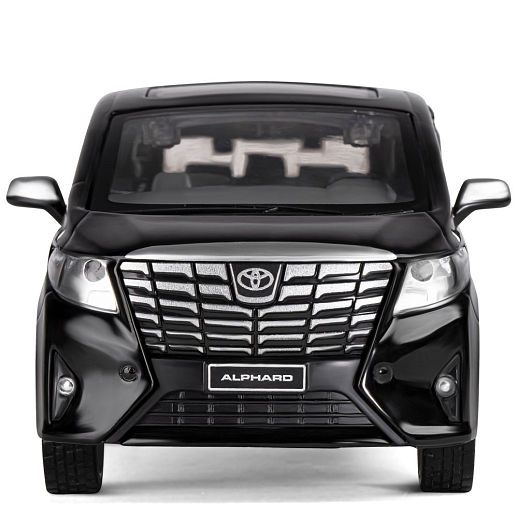 ТМ "Автопанорама" Машинка металлическая, 1:29, Toyota Alphard, черный, откр. передние и боковые двери, багажник, свет, звук, инерция, в/к 19*9*7 см в Джамбо Тойз #8