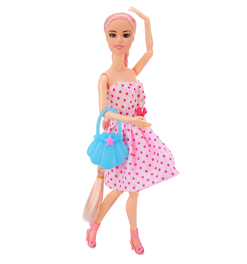 Кукла "Модница"  с шарнирными руками и ногами,  в комплекте аксессуары, в/к 20*5*32,5 см в Джамбо Тойз #7