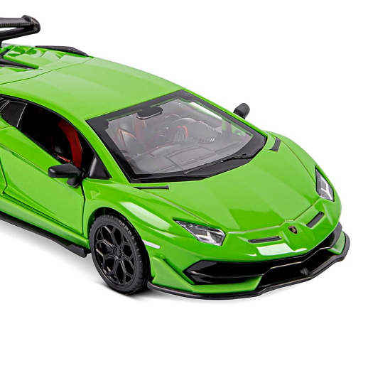 ТМ "Автопанорама" Машинка металлическая 1:32 Lamborghini SVJ, зеленый, откр. двери и багажник, свет, звук, инерция,  в/к 17,5*12,5*6,5 см в Джамбо Тойз #17