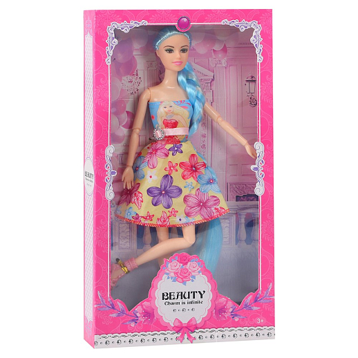 Кукла "Модница"  с шарнирными руками и ногами,  в комплекте аксессуары, в/к 20*5*32,5 см в Джамбо Тойз #2