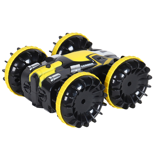 AUTODRIVE Р/У Перевертыш-амфибия, 2.4GHz, 4WD, переворот,разворот на 360,аккум. в компл., желтый, в/к 29*22*8см в Джамбо Тойз #5