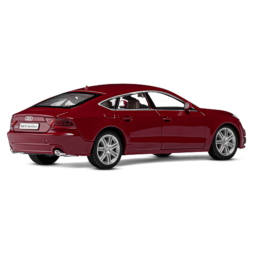 ТМ "Автопанорама" Машинка металлическая 1:24 Audi A7, бордовый, откр. двери, капот и багажник, свет, звук, свободный ход колес, в/к 24,5*12,5*10,5 см в Джамбо Тойз #9