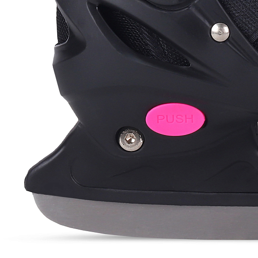 Детские раздвижные ледовые коньки, текстильный мысок, лезвие нержавеющая сталь, размер M (34-38) в н/сумке в Джамбо Тойз #4