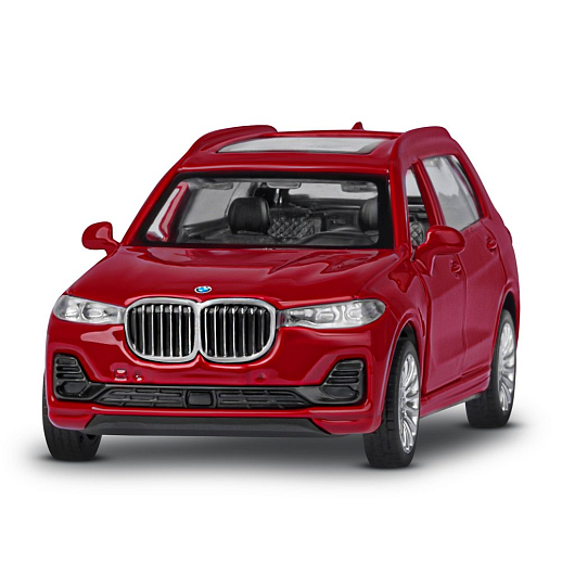 ТМ "Автопанорама" Машинка металлическая, 1:44, BMW X7, красный металлик, откр. двери, в/к 17,5*12,5*6,5 см в Джамбо Тойз #6