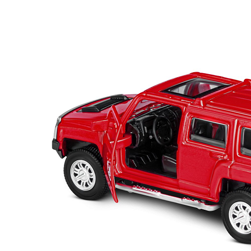 ТМ "Автопанорама" Машинка металлическая 1:43  Hummer H3, красный, откр. двери, инерция, в/к 17,5*12,5*6,5 см в Джамбо Тойз #11