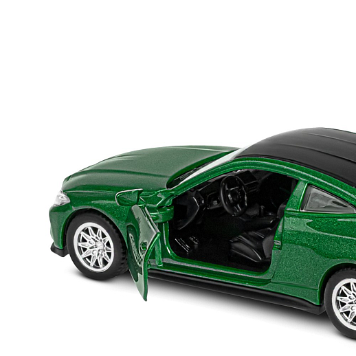 ТМ "Автопанорама" Машинка металлическая 1:42 BMW M4 (G82), зеленый, инерция, откр. двери, в/к 16*7,5*5 см в Джамбо Тойз #9