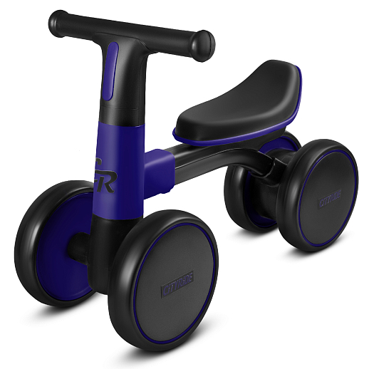 Беговел CITYRIDE, рама сталь, колеса пластик, музыка Шаинского, свет, синий-черный, в/к в Джамбо Тойз #2