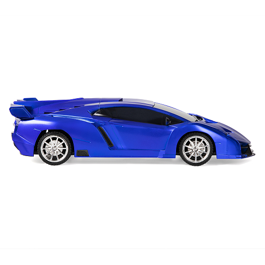 Машинка на радиоуправлении AUTODRIVE, 1:18, 4 канала,свет, синий, в/к 27*13*10 см, , в Джамбо Тойз #6