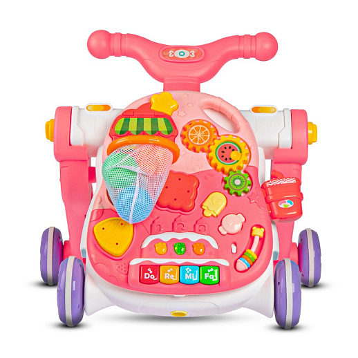 Ходунки 6 в 1: игровой столик,каталка с ручкой/без, со свет.и звук эффект., в/к 46,5*15*37 см в Джамбо Тойз #5
