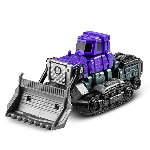 Робот-трансформер,трансформация в бульдозер,серия 6в1(6 видов транспорта собираются в большого робота), цв.фиолет, в/к 22,6*10,8*11,7см в Джамбо Тойз #2