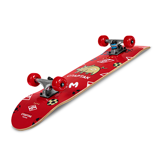 Скейтборд "ФК Спартак", дека клен 9 сл., размер 31"*8", колеса: 54*36мм 85А, PU, ABEC-7 RS2 хромированные, в/п в Джамбо Тойз #4