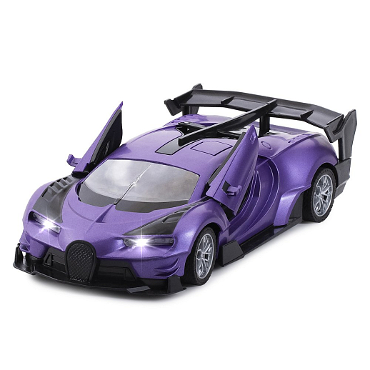 AUTODRIVE 1:24 Р/У машинка,5 каналов,двери откр. с пульта, свет, цвет фиолетовый,в/к 28*12*6,5см в Джамбо Тойз #4