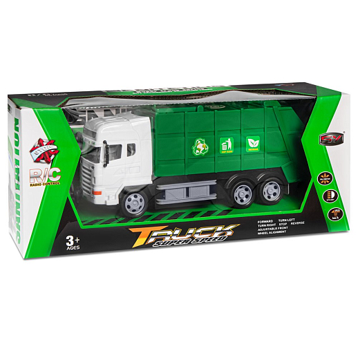 Р/У Мусоровоз, 27Hz, 4 канала, свет. эффекты, откр. люки, в/к 38,3*12*16 см в Джамбо Тойз #12