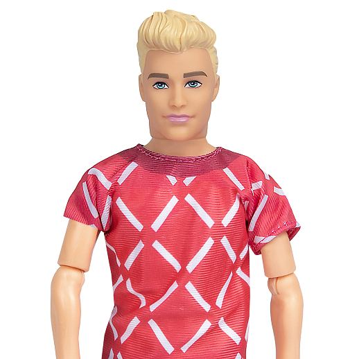 Кукла, цвет футболки красный, в/к 11х5,3х32,5 см в Джамбо Тойз #5