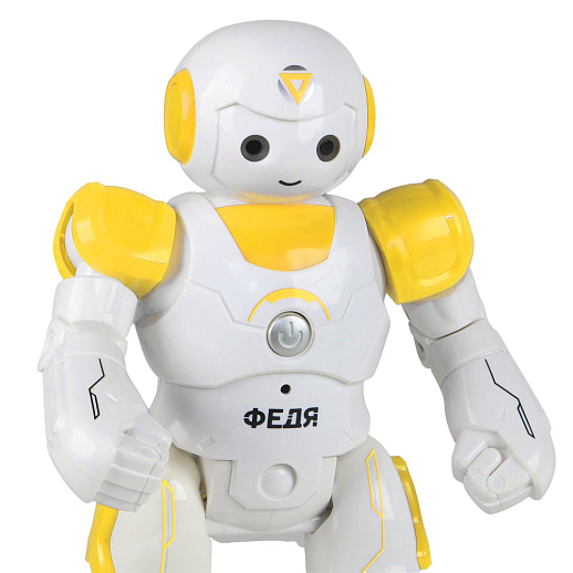 ТМ "Smart Baby" Робот Федя, радиоуправляемый, движения (вперед, назад, влево, вправо), танцы, звуки робота, обучение (интересные факты о космосе), считалочки, скороговорки, высота робота 27 см, цвет желтый в Джамбо Тойз #6