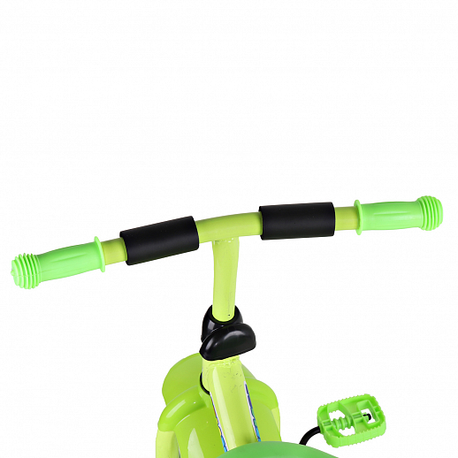 Детский трехколесный велосипед "Чижик" на пластиковых колесах 10/8. Корзинка сзади. Цвет зеленый в Джамбо Тойз #3
