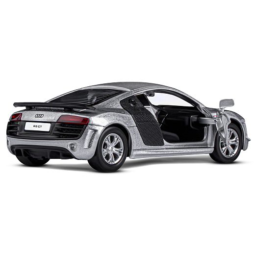 ТМ "Автопанорама" Машинка металлическая 1:43 Audi R8 GT, серебро, откр. двери, инерция, в/к 16*7,5*5 см в Джамбо Тойз #4