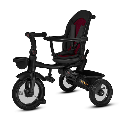 Детский 3хкол. велосипед ”CITYRIDE“ Рама сталь, колясочная крыша, ручка управления , корзина. Колеса EVA 10/8, подножки-педали. Бампер безопасности, черный в Джамбо Тойз #10