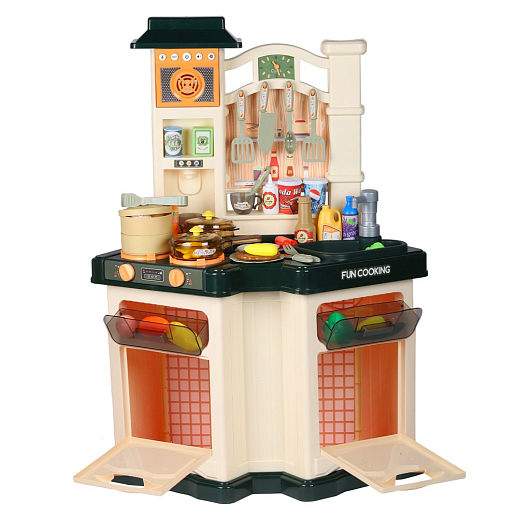 Игровой набор "Кухня", кран с водой, плита с паром, свет, звук, цвет зеленый, в/к 54х13х57 см в Джамбо Тойз #4
