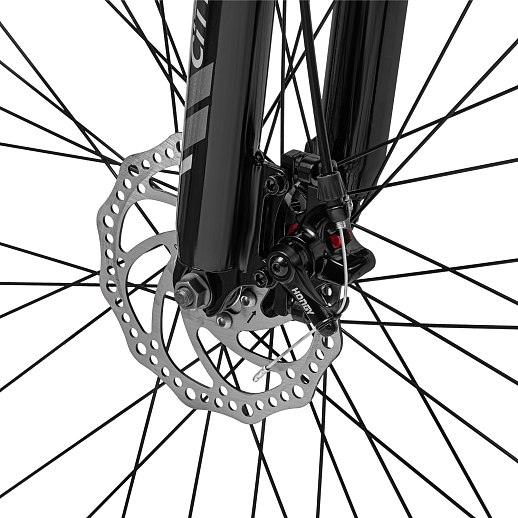 Велосипед CITYRIDE 29", модель CR-B2-SH03, рама сталь, обода двойные алюминий, трансмиссия 1*9 ск, амортизационная вилка, дисковые мех. тормоза, цвет серый в Джамбо Тойз #9