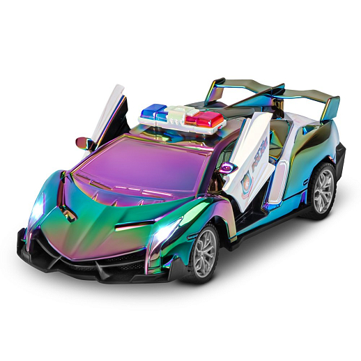 Р/У машинка 1:24,5 каналов,двери откр. с пульта,свет,цвет черный бензин,в/к 30,3х7,7х12см в Джамбо Тойз #15