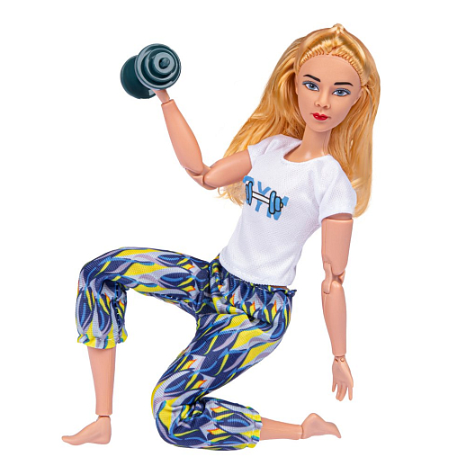 Кукла с гантелями и скамьей, в/к 23*6*31,5 см в Джамбо Тойз #7