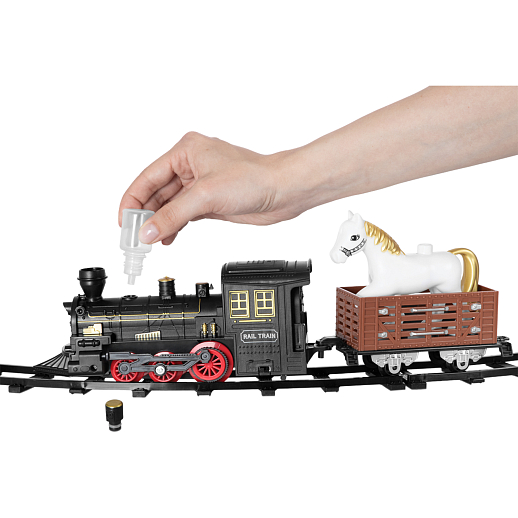 Железная дорога на бат. 15 дет. свет, звук, пар в/к 37,0*9,0*20,0 см в Джамбо Тойз #2