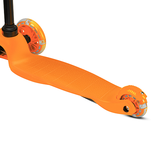 Самокат трехколесный CityRide xd4, пакет, Дека: PP+нейлон, колеса PVC 110/76 свет, руль металл телеск., цвет оранжевый в Джамбо Тойз #6