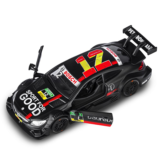 ТМ "Автопанорама" Машинка металлическая 1:42 Mercedes-AMG C 63 DTM, черный матовый, откр. двери, инерция, в/к 17,5*12,5*6,5 см в Джамбо Тойз #12