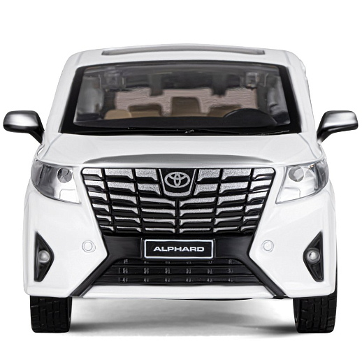 ТМ "Автопанорама" Машинка металлическая 1:29 Toyota Alphard, белый, откр. передние и боковые, багажник, свет, звук, инерция,  в/к 20*10*11 см в Джамбо Тойз #9