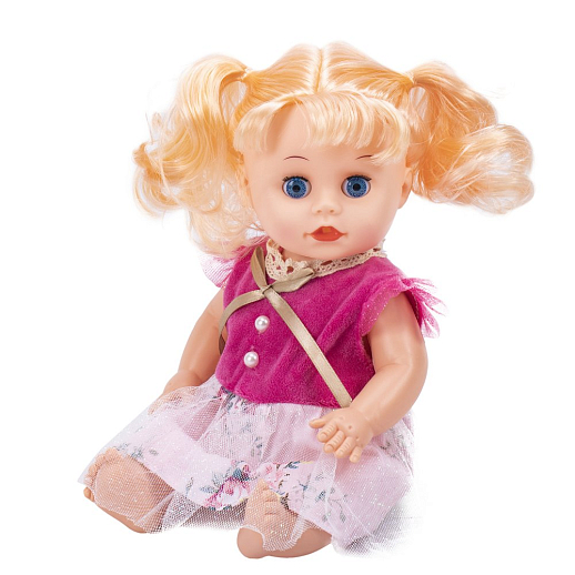 Кукла пупс с длинными волосами, на бат., 12 звук.эфф, в/к 24х9,5х34 см в Джамбо Тойз #6