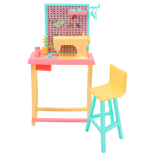 Кукла "Рукодельница", в комплекте швейная машинка, стол, стул, аксессуары, в/к 22х7,6х33 см в Джамбо Тойз #15