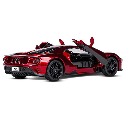 ТМ "Автопанорама" Машинка металлическая 1:32 Ford GT, красный, откр. двери, свет, звук, инерция, в/к 19*9*7 см в Джамбо Тойз #5