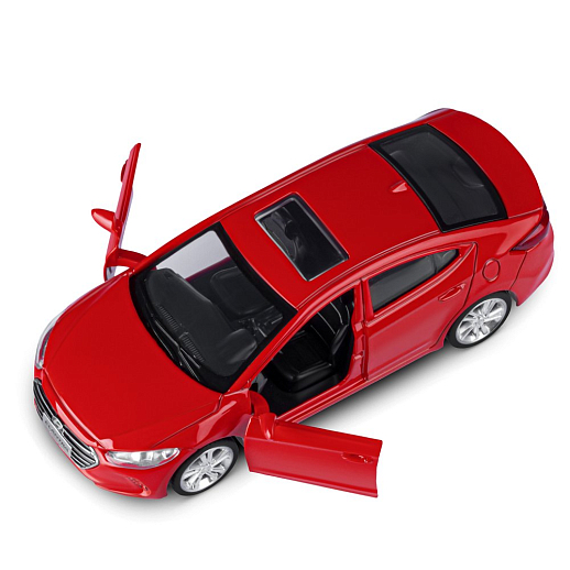 ТМ "Автопанорама" Машинка металлическая 1:40 HYUNDAI ELANTRA, красный, откр. двери, инерция, 17,5*12,5*6,5 см в Джамбо Тойз #10