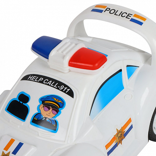 Машинка инерционная ТМ "Компания Друзей" полицейская белая 30х16х15,5 см в Джамбо Тойз #4