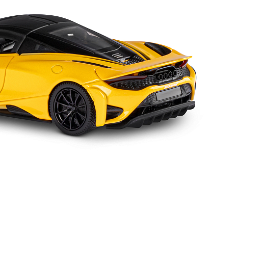 ТМ "Автопанорама" Машинка металлическая, 1:31 McLaren 765 LT, желтый, открываются двери, свет, звук, инерция, в/к 18*13,5*9 см в Джамбо Тойз #18