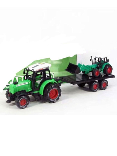 Трактор фрикционный, в комплекте трактор, зелёный, в/п 44,5*11*13 см в Джамбо Тойз